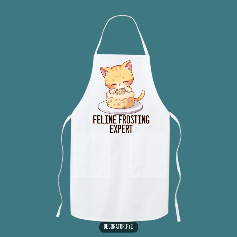 Funny Cat Cake Decorating Apron: Bake with Hilarious Cuteness