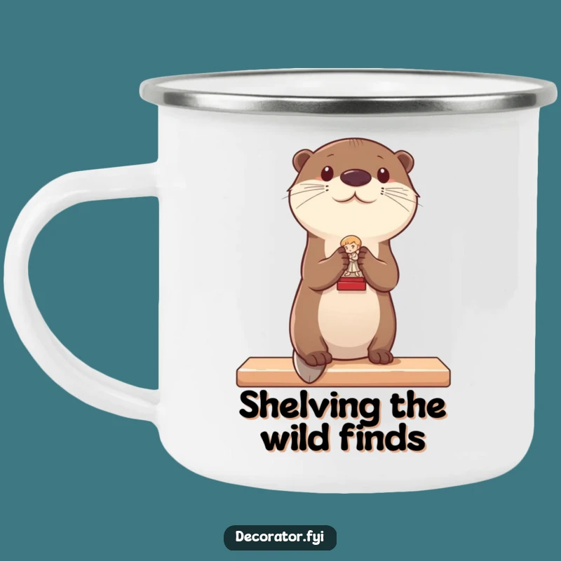 Funny Otter Decorating Camping Mug: Stylish Sips Outdoors