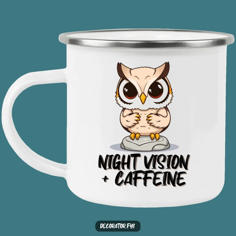 Funny Owl's Adventure Mug: Sturdy and Hilarious for the Trail