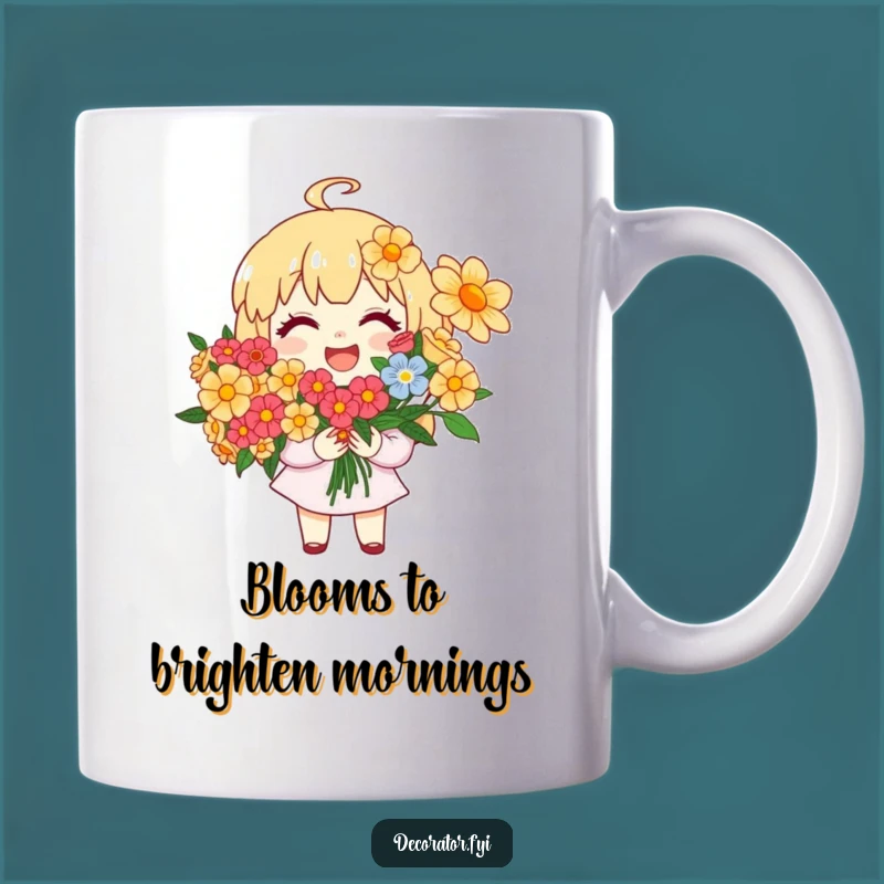 Funny Flower Arranger Mug: Brighten Your Day with Floral Humor and a Cheerful Smile