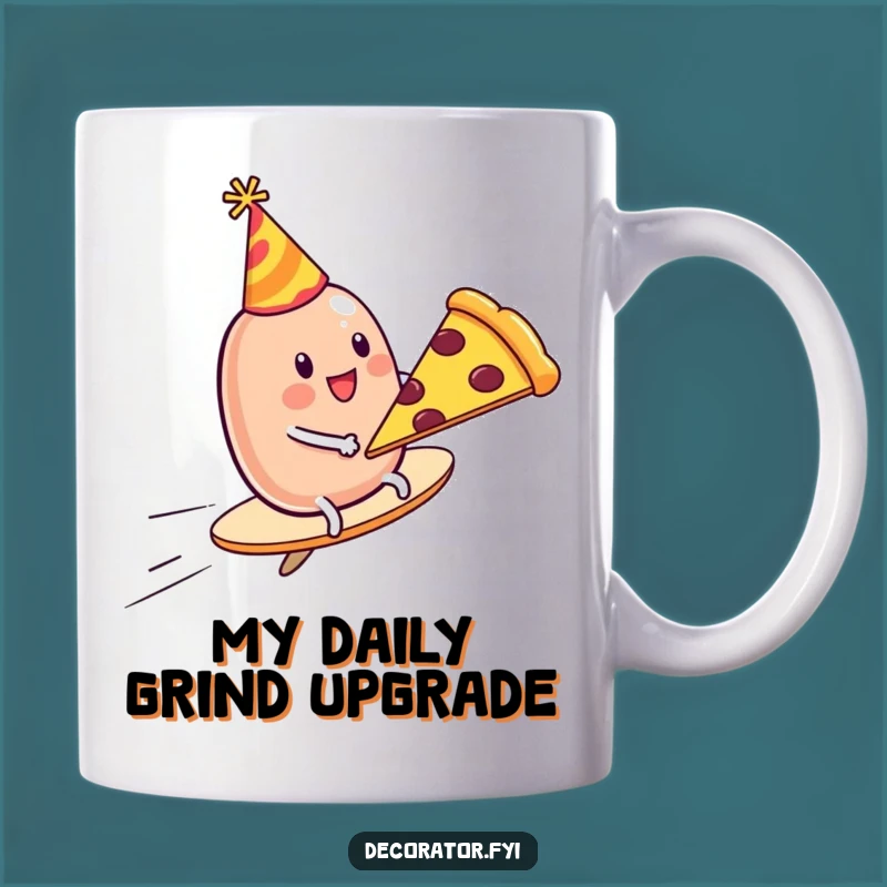 Funny Jelly Bean Pizza Ride Mug: A Hilarious Gift for Party Lovers