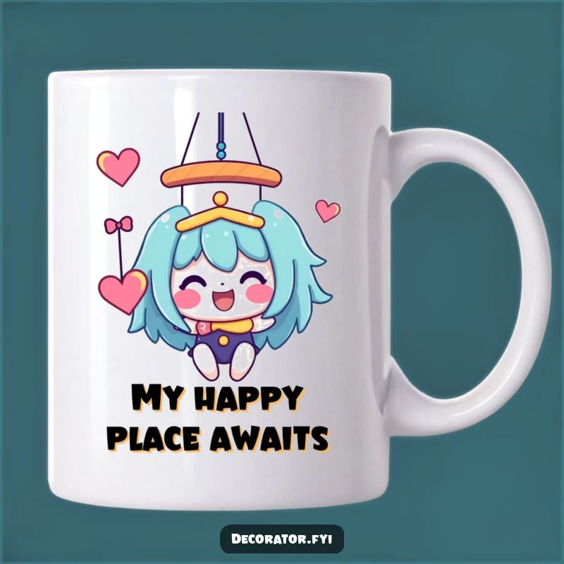 Funny Joyful Character Mobile Mug: Whimsical Art Gift for Decor Lovers