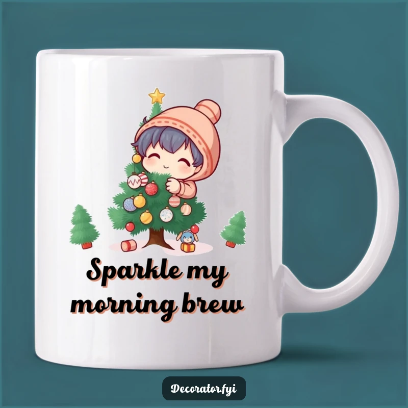 Funny Playful Decorator Mug: Celebrate the Holidays with Festive and Humorous Cheer