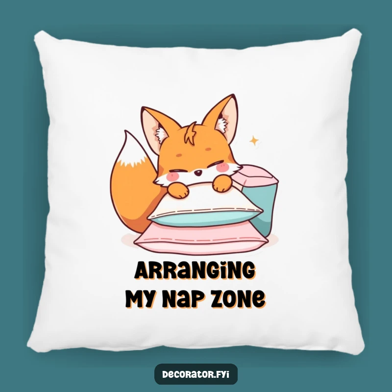 Funny Mischievous Fox Cushions Pillow: Soft Cozy Comfort, Superb Funny Gift