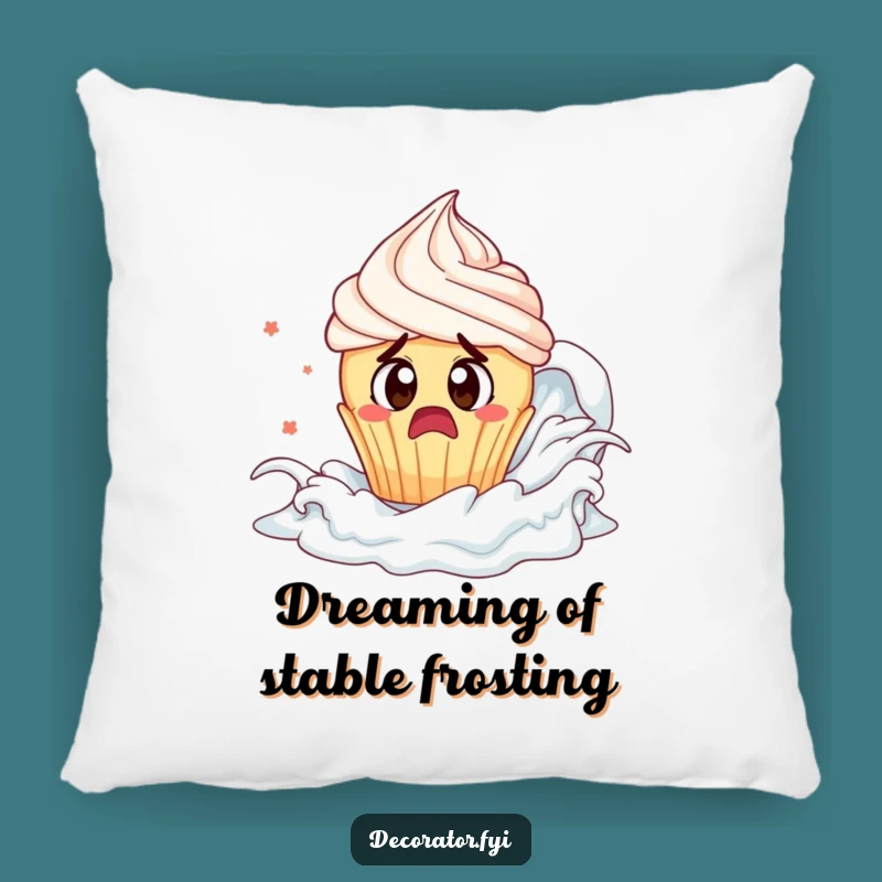 Funny Cupcake Frosting Pillow: Cozy & Hilarious Accent Decor, Wonderful Funny Gift