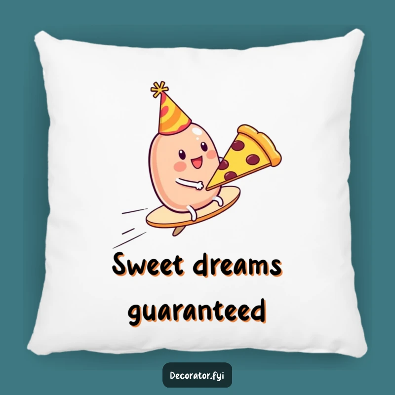 Funny Jelly Bean Pizza Pillow: Adorable Comfort for Your Hilarious Home