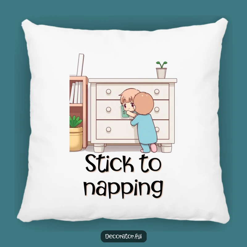 Funny Pillow: Focused Decorator Character, The Ultimate Cozy Funny Gift