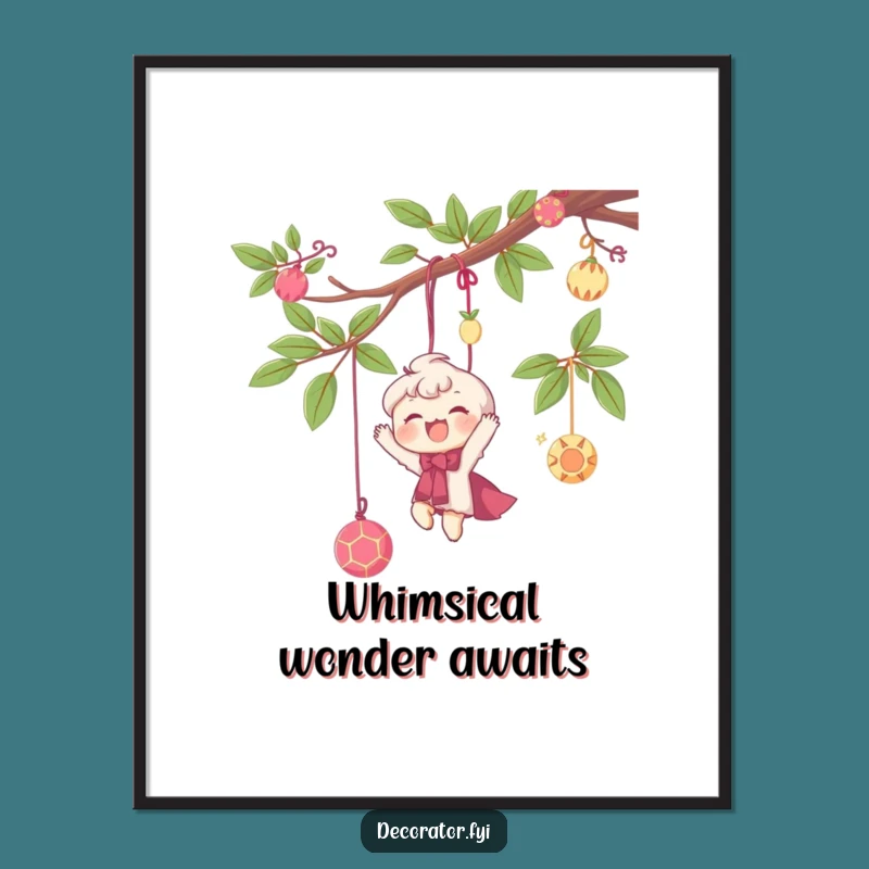 Funny Digital Decor Art: Happy Hanger Creation, Instant Funny Gift