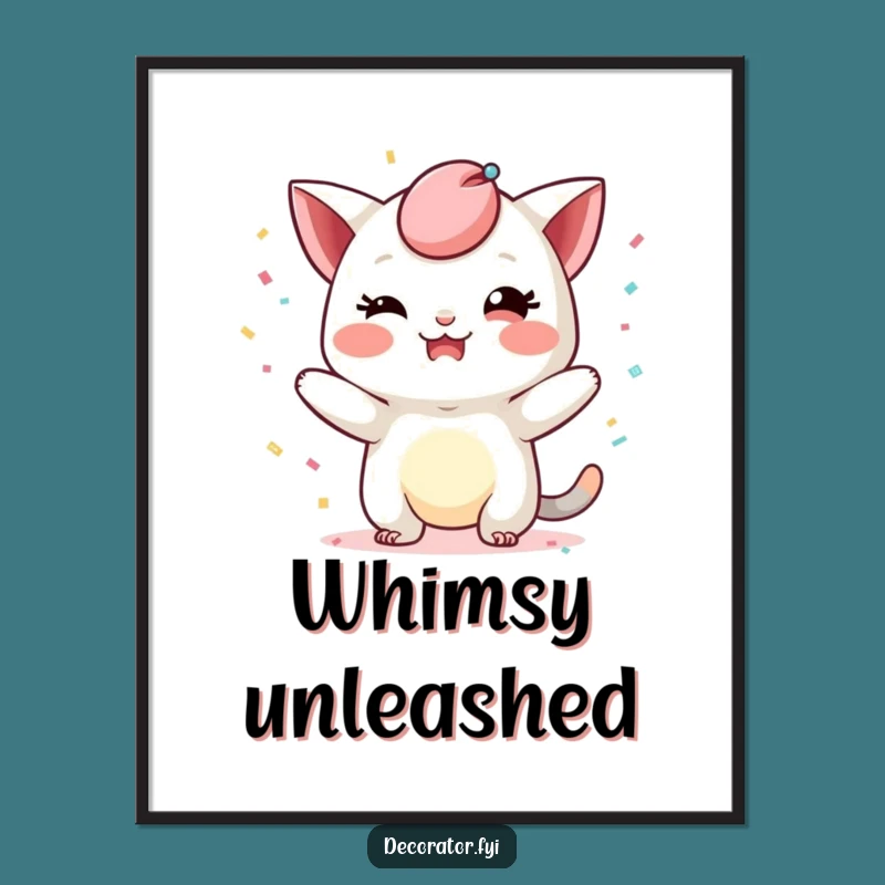 Funny Party Art Print: Mischievous Confetti, Humorous Digital Gift