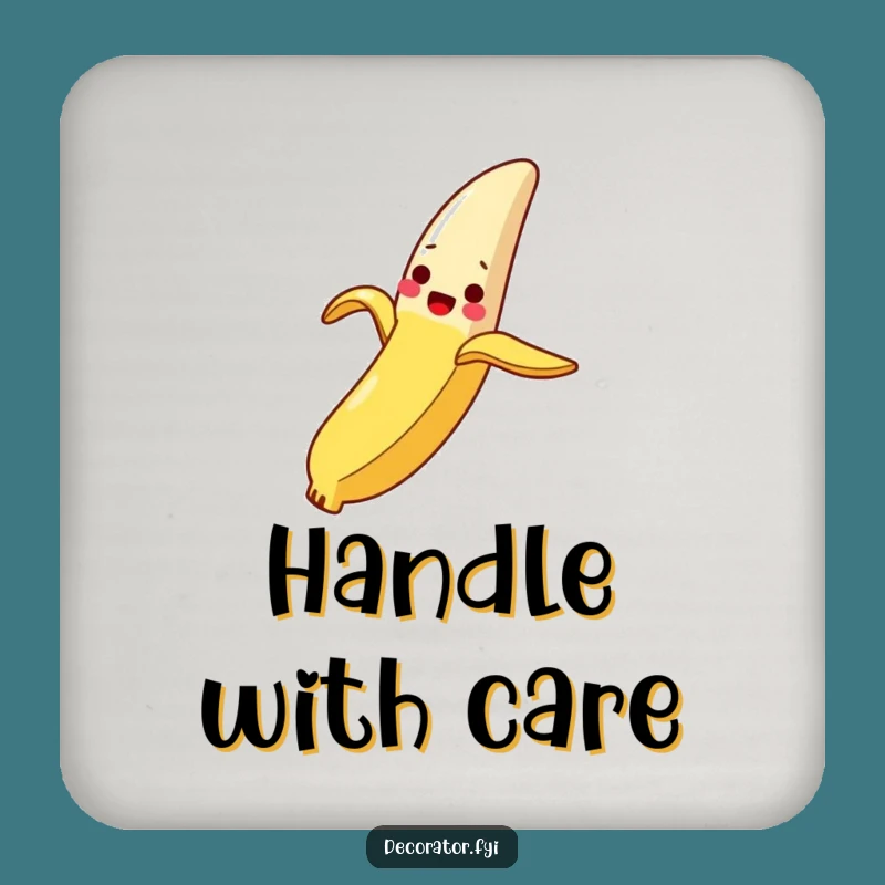 Funny Banana Peel Breadstick Coasters: Protect Surfaces with Slippery Humor