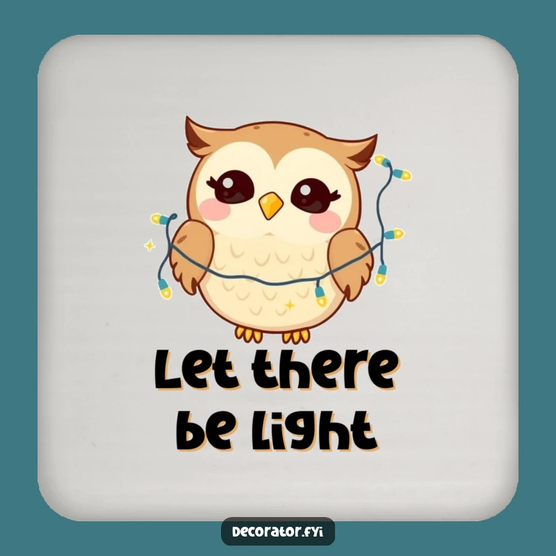 Funny Giggling Owl Coasters: Protect Surfaces with Twinkling Glee