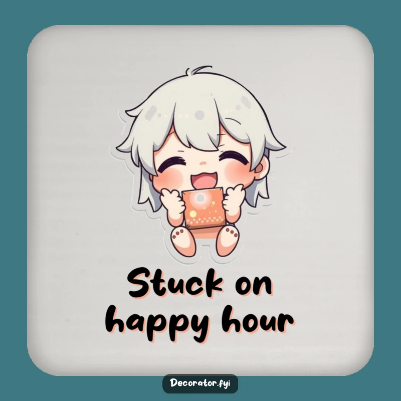 Funny Sticker Coaster: Joyful Application, Humorous Gift