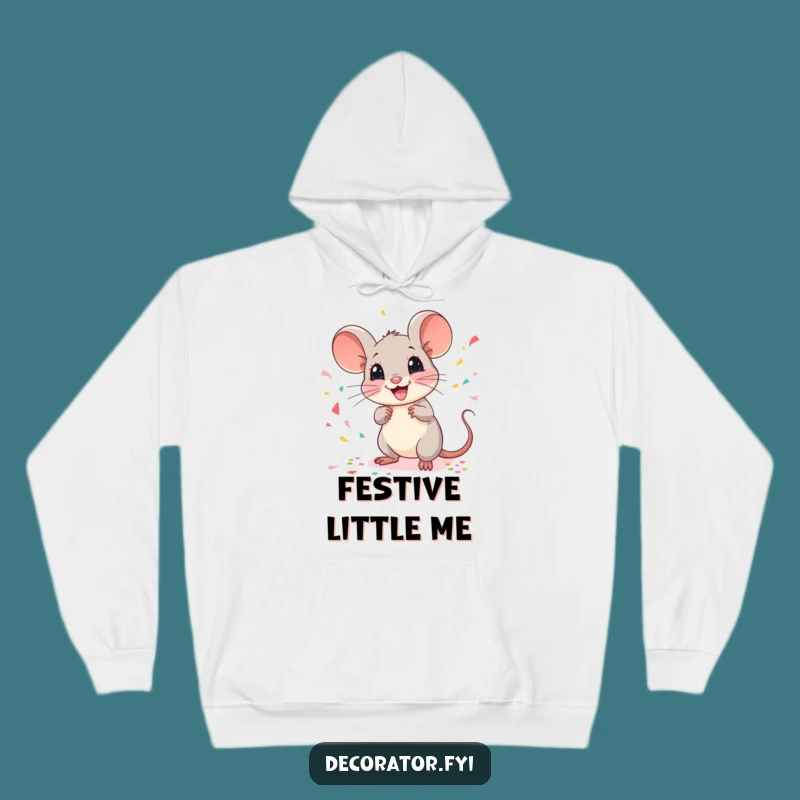 Cozy Funny Mouse Party Hoodie: Stay Cheerful and Warm with This Funny Gift
