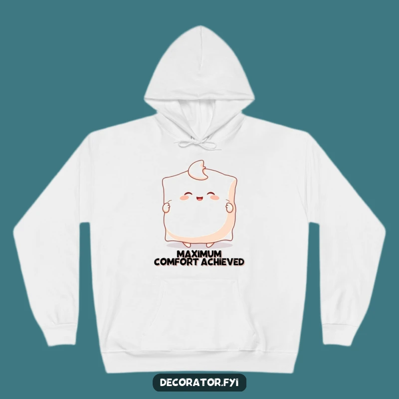 Funny Comfort Hoodie: Joyful Pillow Fluffer Character, The Ultimate Cozy Funny Gift