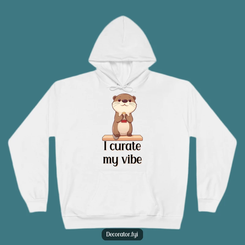 Funny Otter Decorating Hoodie: Cozy Comfort for the Connoisseur