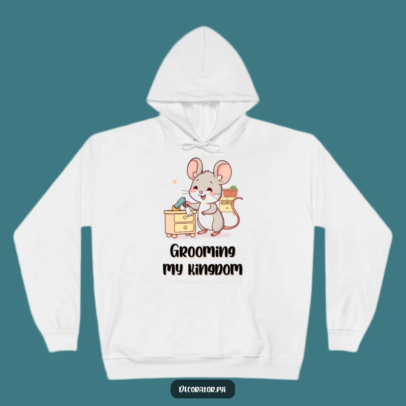 Funny Mouse's Mini Cleaning Hoodie: Cozy Comfort for the Neat Freak