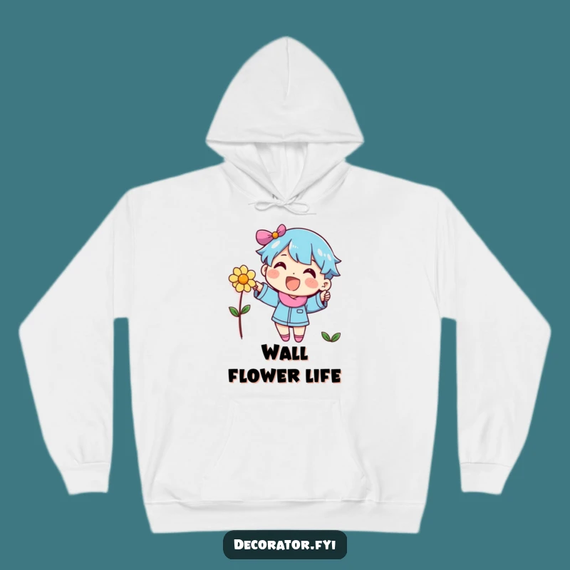Funny Decorator Character Flower Hoodie - Cozy Comfort with a Cheerful Touch