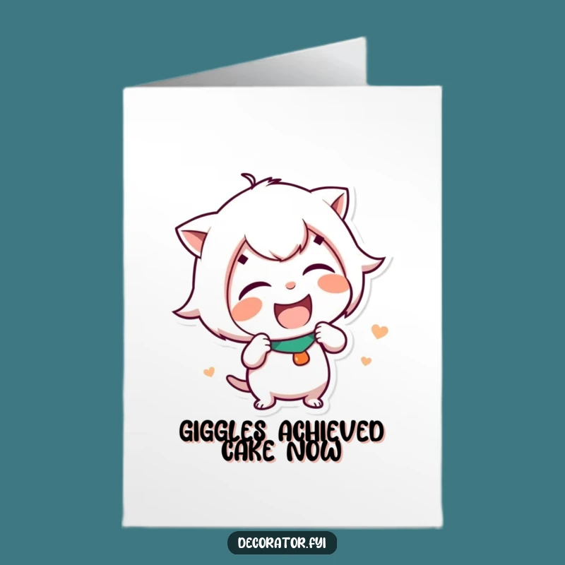 Free Printable Birthday Card: Giggling Sticker Mischief Maker Funny Downloadable Gift
