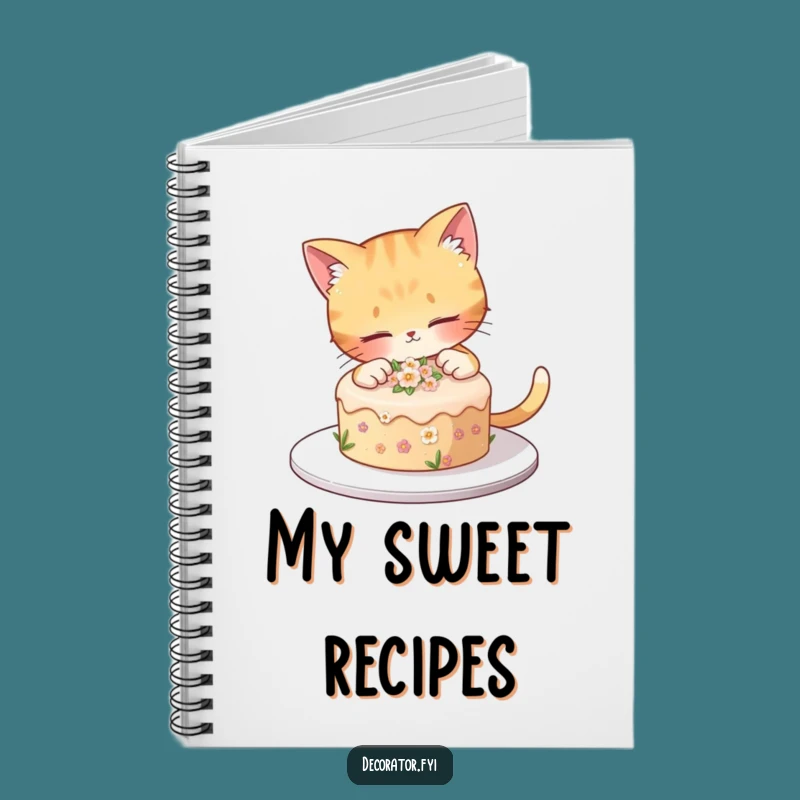 Funny Cat Cake Decorating Notebook: Jot Down Your Sweet Ideas