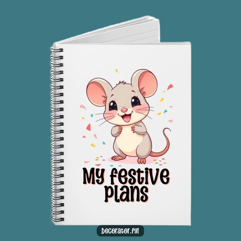 Funny Mouse Celebration Notebook: Plan Your Parties with This Fun Funny Gift