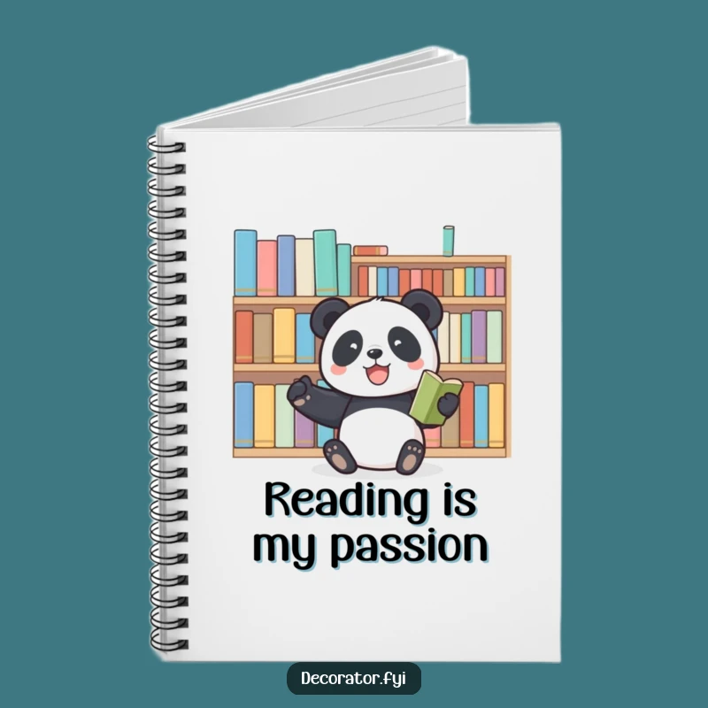 Funny Panda Organizer Notebook: Plan Your Literary Adventures with This Funny Gift
