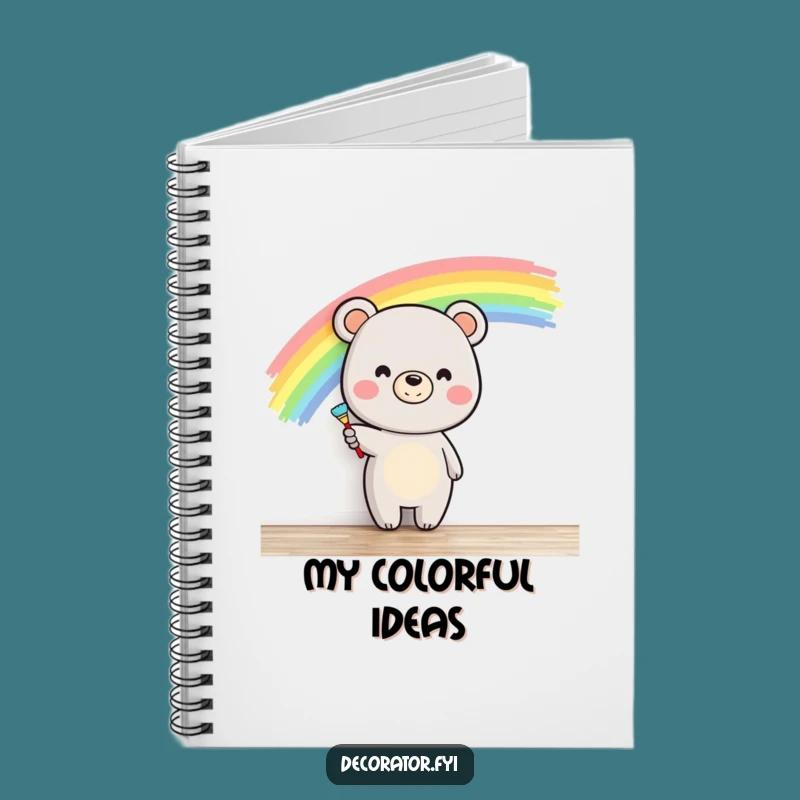 Funny Bear Painter Notebook - Journal Artistry & Hilarious Gift
