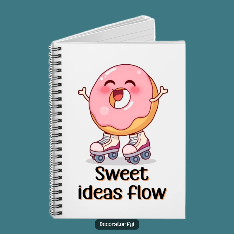 Funny Donut Roller Skate Notebook: Hilarious Wobbly Treat Journal for Creative Ideas