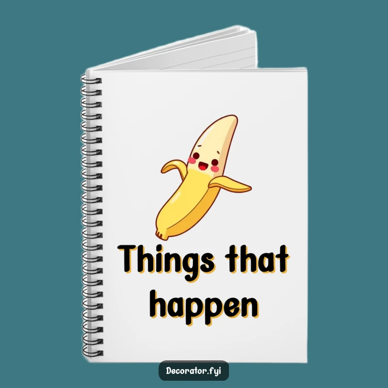 Funny Banana Peel Breadstick Notebook: Jot Down Notes with Slippery Wit