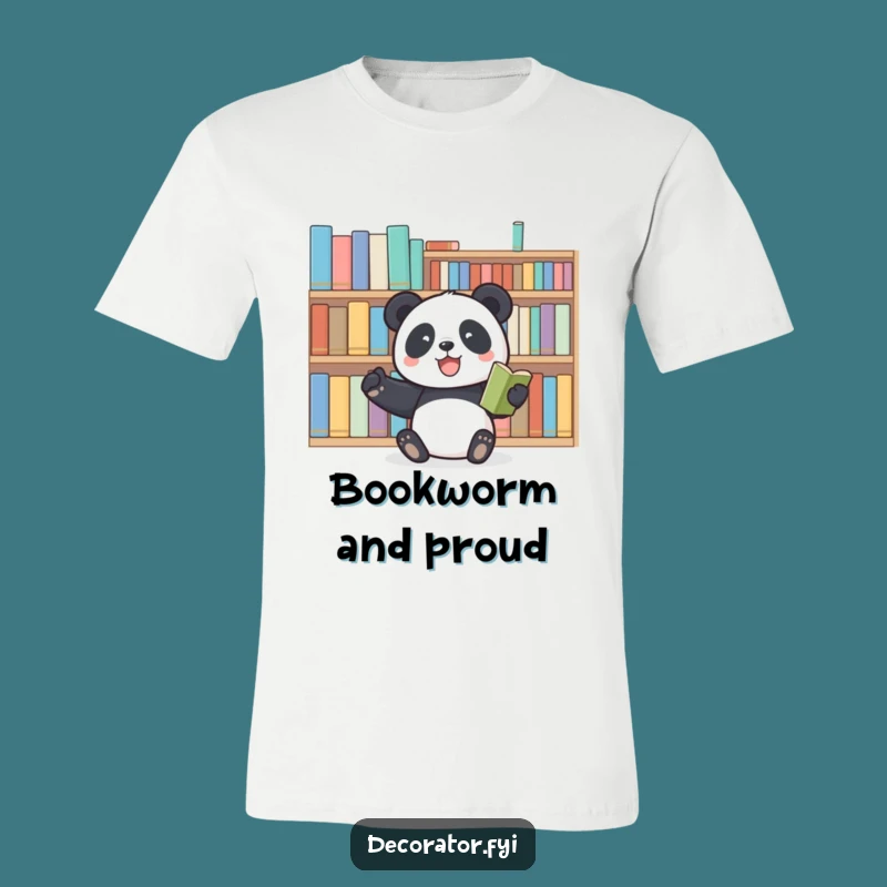 Funny Panda Bookworm T-Shirt: Show Your Love for Reading with this Funny Gift