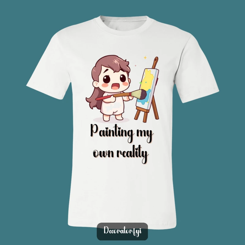Funny Surprised Painter T-Shirt: Express Your Artistic Flair with this Hilarious Tee