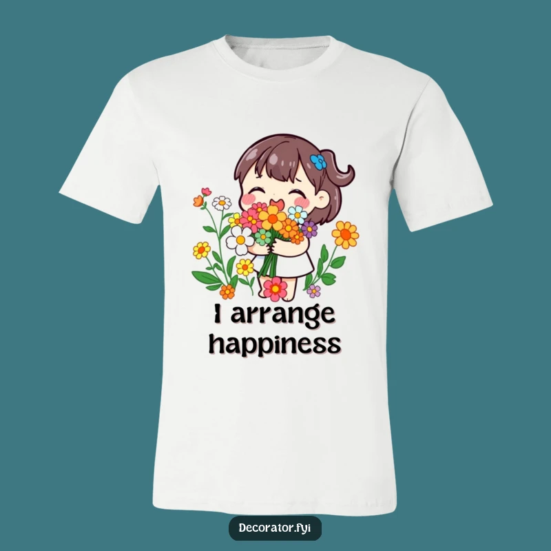 Funny Flower Power T-Shirt: Joyful Bouquet Maker, Comical Garden Gift