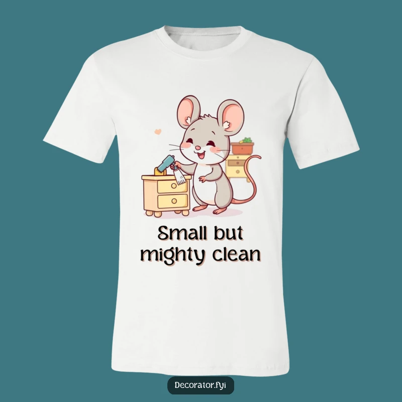 Funny Cheerful Mouse T-Shirt: Adorable and Hilarious Statement Piece