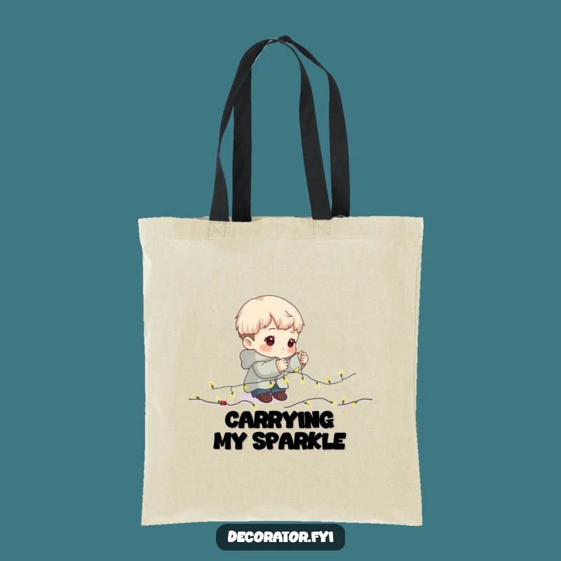 Funny Tote Bag: Determined Decorator, Carry Your Holiday Essentials with Humorous Style