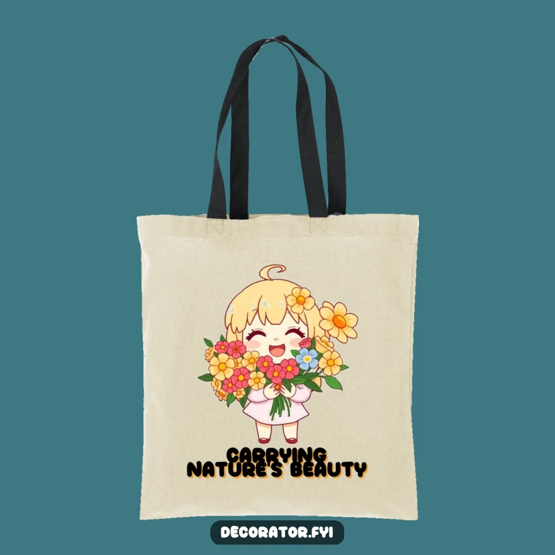 Funny Floral Enthusiast Tote Bag: Carry Your Blooms and Smiles with Humorous Style