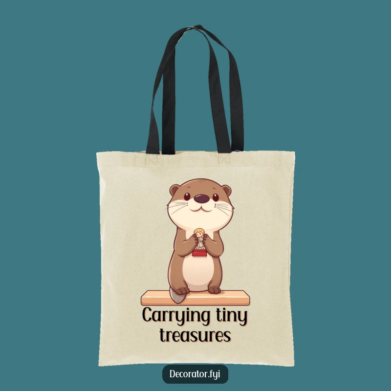 Funny Otter Decorating Tote Bag: Carry Your Style with Charm