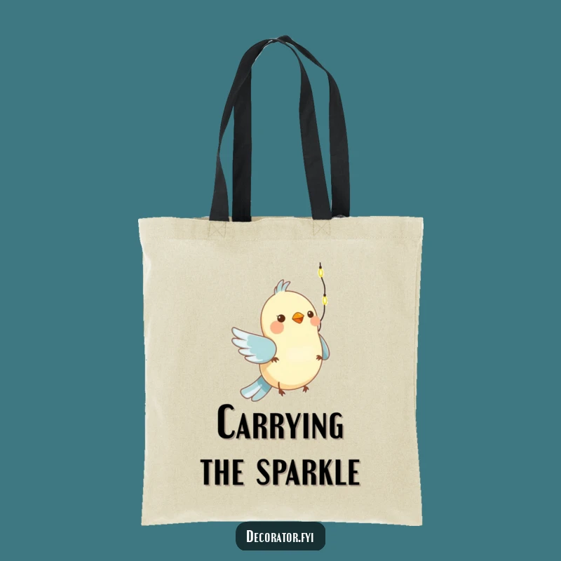 Funny Bird Holiday Tote Bag: Carry Your Cheer, The Ultimate Funny Gift for Shoppers