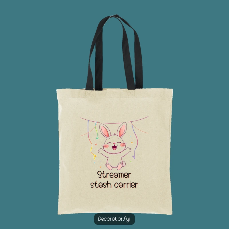 Funny Rabbit Party Tote Bag - Stylish Festival Accessory & Hilarious Gift